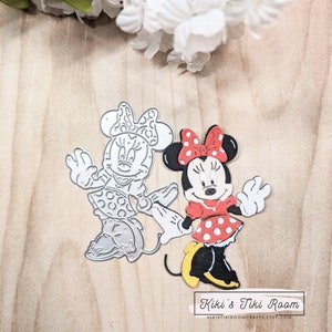 GIRL MOUSE metalen snijmal / Voor plakboeken / Kaarten/ Tijdschriften/ DIY-projecten