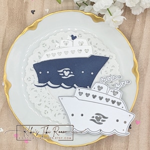 LARGE CRUISE Ship Metal Cutting Die / For Scrapbooks / Cards/ Journals/ DIY Projects