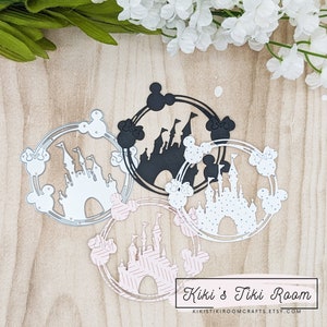 CASTLE CIRCLE Kleine Metall Stanzform / Für Scrapbook / Karten / Journal / DIY Projekte