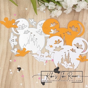 MOUSE BAT Castle Metal Cutting Die Set / For Scrapbooks / Cards/ Journals/ DIY Projects