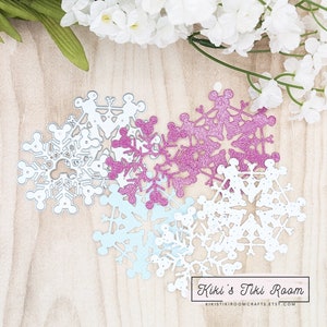 Conjunto de matrizes de corte de metal SNOWFLAKE #2 / para álbuns de recortes / cartões / diários / projetos DIY