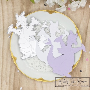 FIGMENT DRAGON *Exclusivo* Matriz de corte de metal / para álbuns de recortes / cartões / diários / projetos DIY