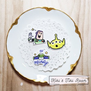 BUZZ Set of 3 Resin Flatback Embellishments/ For Scrapbooks / Cards/ Journals/ DIY Projects
