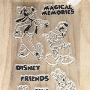 MOUSE & FRIENDS Set #1 Decorative Stamp Set/ For Scrapbooks/ Cards /Planners/ DIY Projects