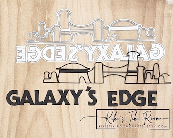 GALAXY'S EDGE *Exclusive* Metal Cutting Die / For Scrapbooks / Cards/ Journals/ DIY Projects