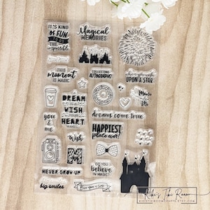 MAGICAL HAPPINESS Set #11 Set di timbri decorativi/per album/carte/agende/progetti fai da te
