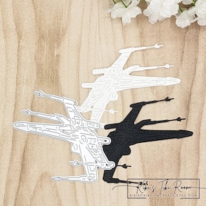 X-WING Star Wars Plane Metal Cutting Die / Para Scrapbooks / Cartões / Diários / Projetos DIY