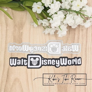 TITLE WALT Disneyworld Metal Cutting Dies / For Scrapbooks / Cards/ Journals/ DIY Projects