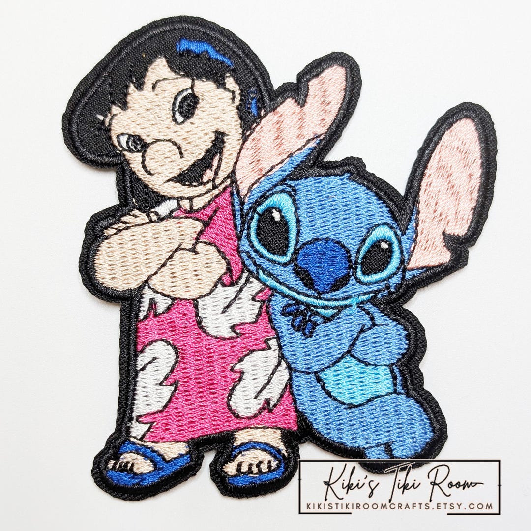 STITCH & LILO Embroidered Iron on Patches/ Sew on Patch/for Scrapbooks ...