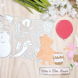 POOH & PIGLET Matrizes de corte de metal / para álbuns de recortes / cartões / diários / projetos DIY