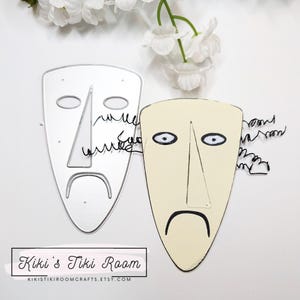 SHOCK MASKE *Exklusive* Metall Stanzschablonen / Für Scrapbooks / Karten / Journals / DIY Projekte