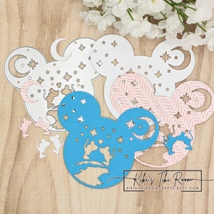 MOUSE KISS Metal Cutting Die Set / For Scrapbooks / Cards/ Journals/ DIY Projects
