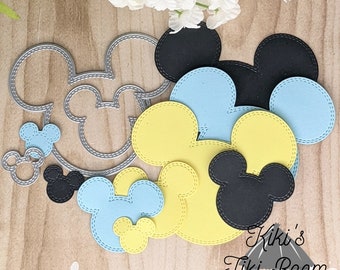 MOUSE STITCHED Set Cutting Die / For Scrapbooks / Cards/ Journals/ DIY Projects