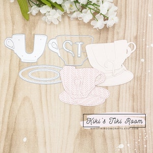 TEACUP  RIDE Metal Cutting Die Set / For Scrapbooks / Cards/ Journals/ DIY Projects