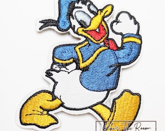Naszywki do prasowania z haftem DUCK DONALD/Naszywki do przyszycia/Do albumów/dzienników/projektów DIY
