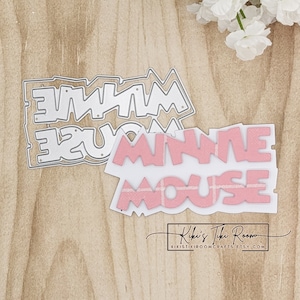 MINNIE TITLE Metal Cutting Dies / For Scrapbooks / Cards/ Journals/ DIY Projects