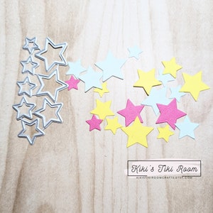 STARS Metal Cutting Dies / Para Scrapbooks / Cartões / Diários / Projetos DIY