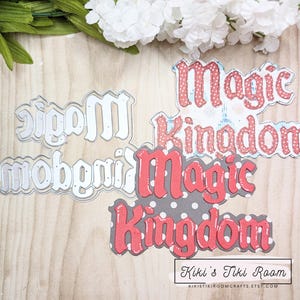 MAGIC KINGDOM *Exclusivo* Matrizes de corte de metal / para álbuns de recortes / cartões / diários / projetos DIY