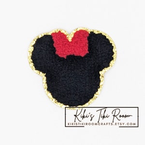 MINNIE MOUSE #2 Chenille haftowana naszywka do prasowania/naszywka do przyszycia/do albumów/dzienników/projektów DIY