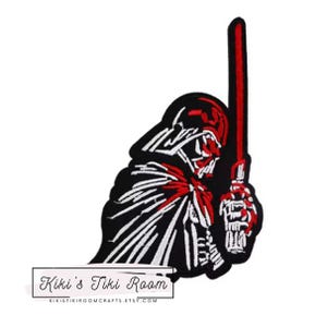 Darth Vader Glow In The Dark Embroidered Patch - Star Wars Iron-On Badge | Mr. Patches – Mr Patches - Foto 9