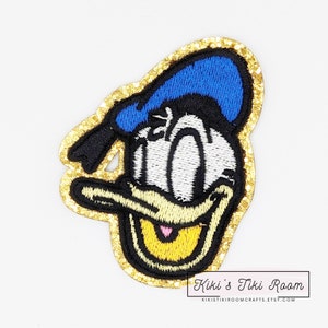 DONALD DUCK Embroidered Iron On Patch/ Sew on Patch/For Scrapbooks /Journals/ DIY Projects
