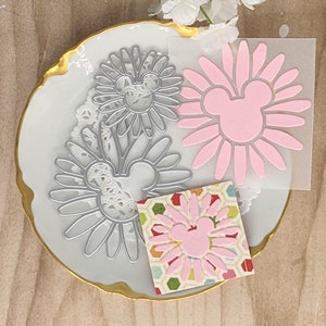 BLUMEN-MAUS * Exklusiv * Set Metall Stanzformen / Für Scrapbooks / Karten / Journals / DIY-Projekte