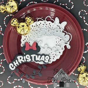 CHRISTMAS MINNIE Metal Cutting Die / For Scrapbooks / Cards/ Journals/ DIY Projects