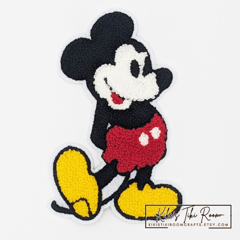  CLOVER INTER 3 Pcs Mickey Patches Iron on Embroidered