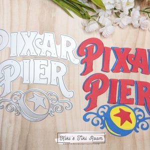 Matrizes de corte de metal *exclusivas* da PIXAR PIER / para álbuns de recortes / cartões / diários / projetos DIY