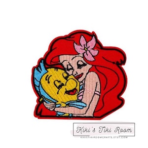 ARIEL MERMAID Gestickte Aufnäher / Aufnäher / Für Scrapbooks / Journals / DIY-Projekte