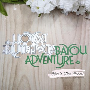 BAYOU ADVENTURE Título *Exclusivo* Matrizes de corte de metal / para álbuns de recortes / cartões / diários / projetos DIY