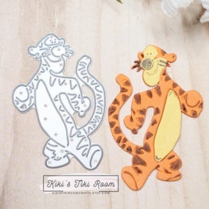 TIGER TIGGER Matriz de corte de metal / para álbuns de recortes / cartões / diários / projetos DIY