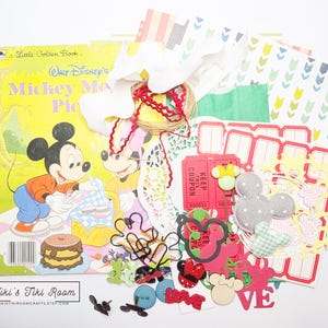 MOUSE #4 UPCYCLE Little Golden Book livre d'autographes/Journal indésirable/Livre recyclé/Livre unique/Scrapbooking/Cartes/Projet de bricolage