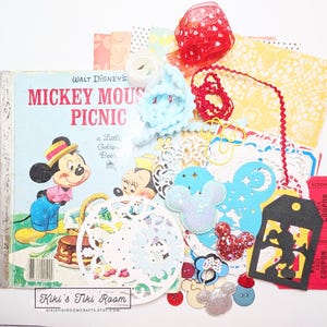 Petit kit de livre doré MINNIE #2 UPCYCLE/ livre d'autographes/ journal indésirable/ livre recyclé/livre unique/scrapbooking/cartes/projet de bricolage