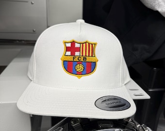 Fc Barcelona Logo Hat- Embroidered - Etsy