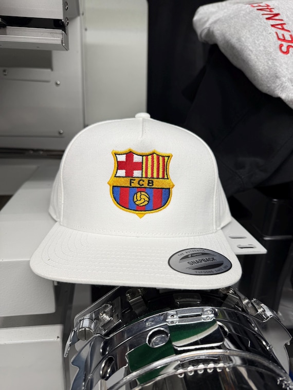 Fc Barcelona Logo Hat- Embroidered - Etsy