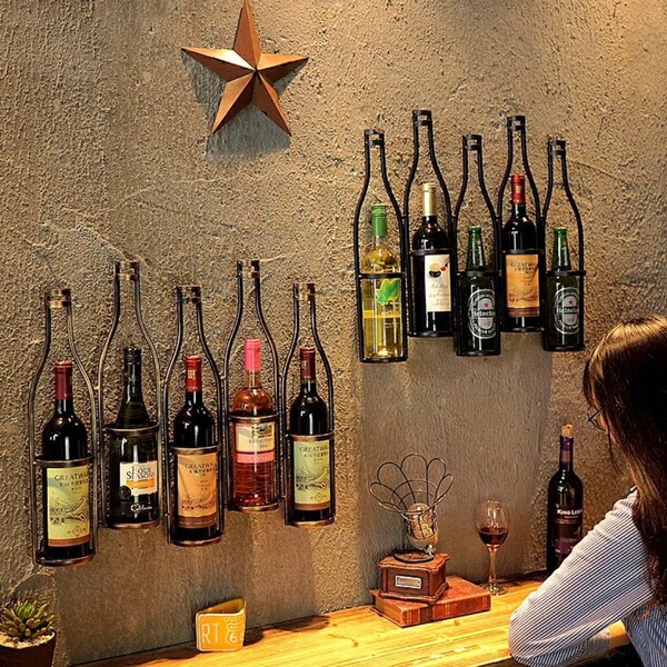 Wall Mount Wine - Etsy