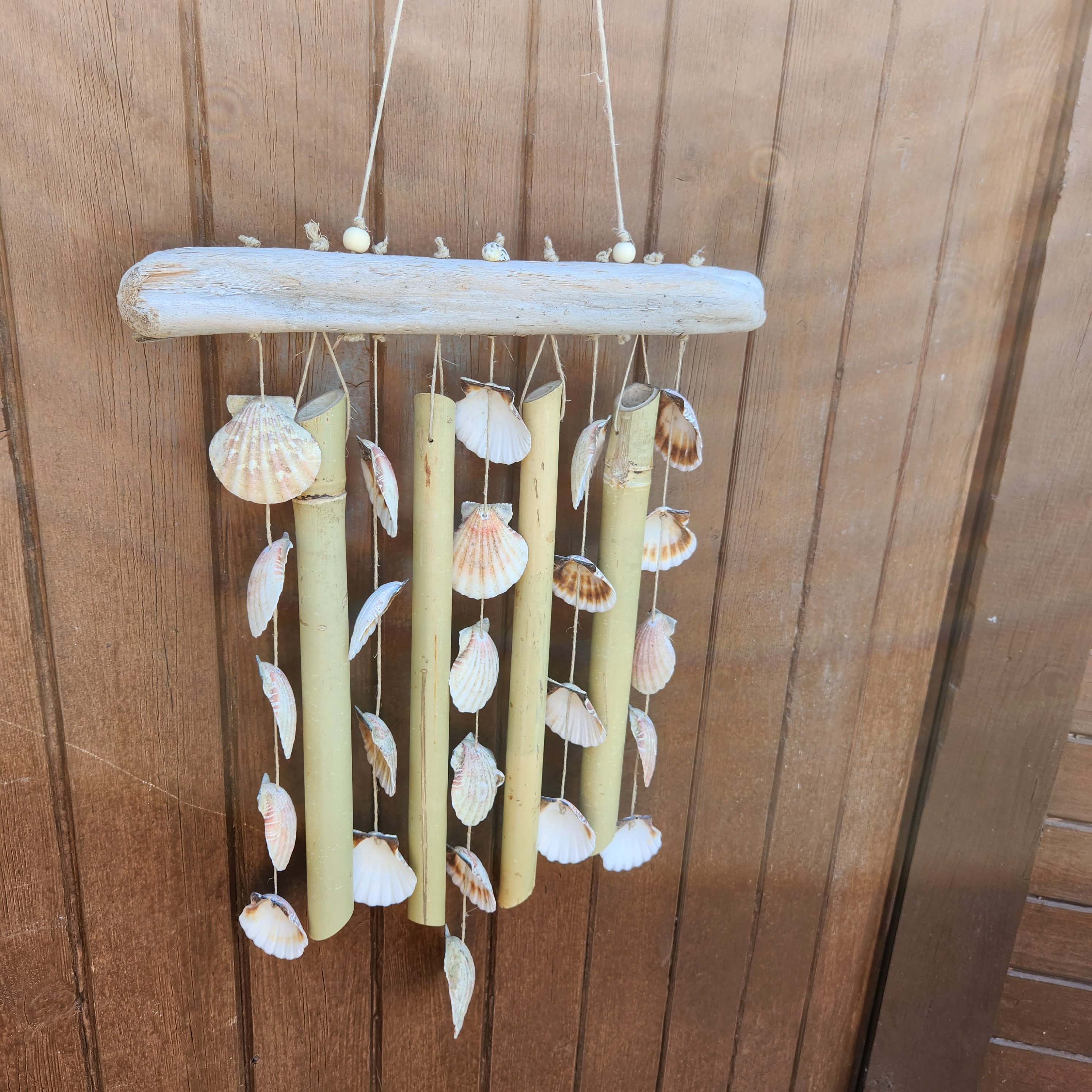 Handmade Juju Duckvine Seed Shell Bar Wind Chime