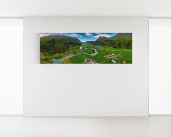 Loen Skylift Canvas Print | Norwegian Nature Wall Art | Nordic Landscape Print | Scandinavian Home Decor