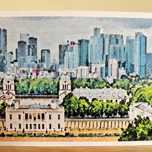 Canary Wharf: leere Kunstkarte