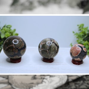 Large Football Agate Sphere Crystal Carving