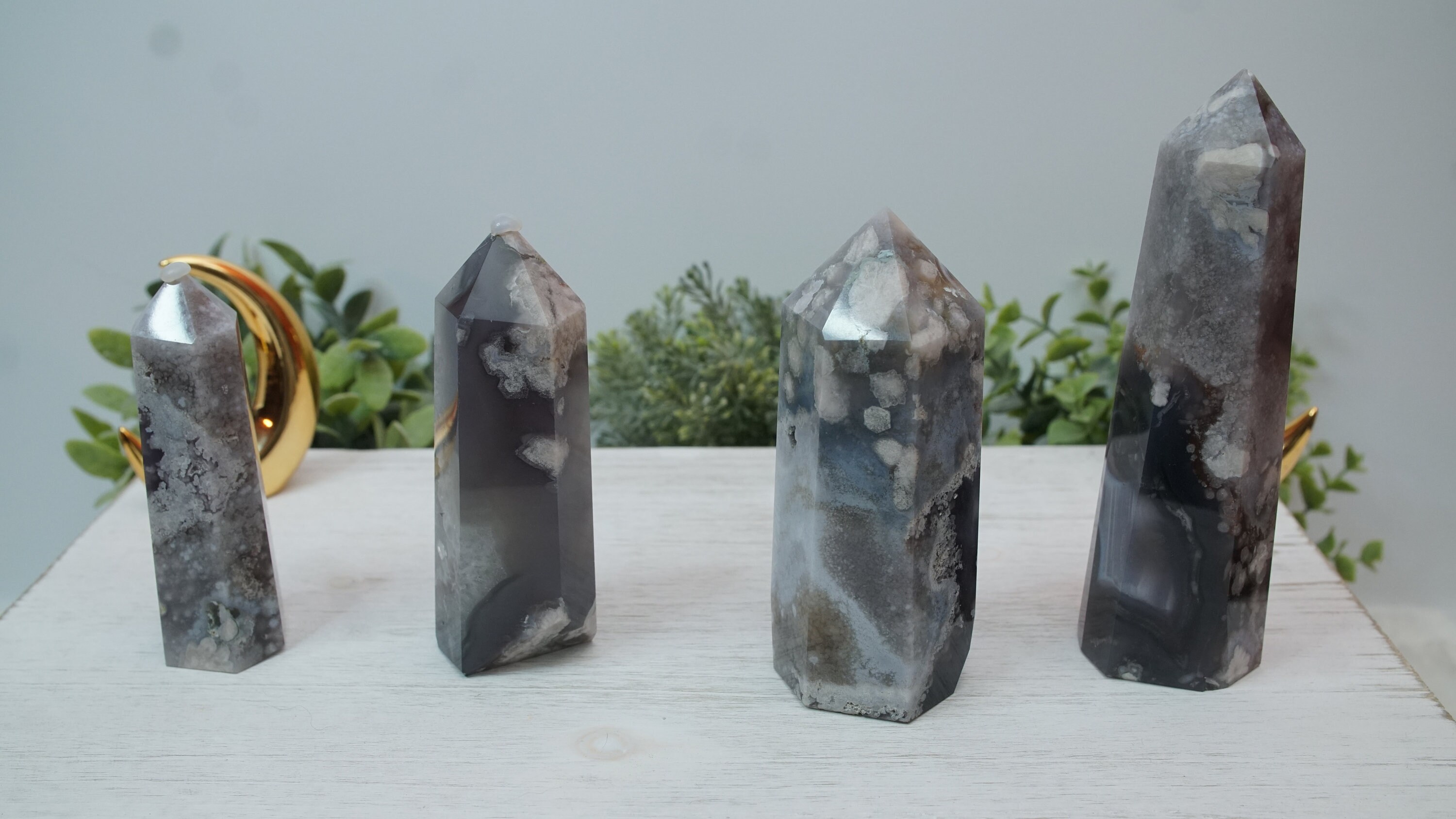 黒花瑪瑙　タワー　天然石 黒花瑪瑙タワー | 高品質 | 米国販売業者 - Etsy 日本