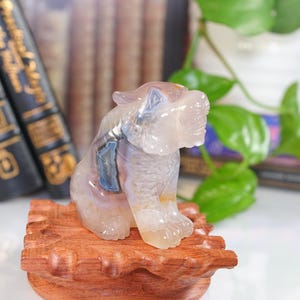 Druzy Tiger Agate Carving | High Quality | US Seller
