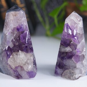 High Quality Amethyst Mini Tower Crystal Cut Base | High Quality | US Seller