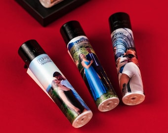 Personalised Custom Lighter | Photo Lighter | Custom Logo Lighter | Unique Gift for Him | Reusable Clipper | Personalised Gift