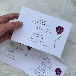 Convite personalizado para noite chinesa | Noite Turca da Hena | Design floral elegante