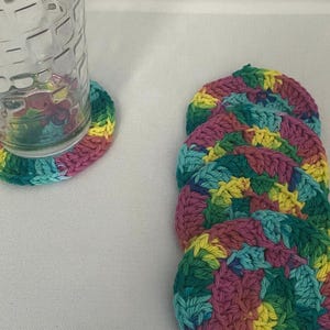 Handmade Coasters great for use on home office or even your car. Set of 4