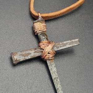 Hand made cross pendant.