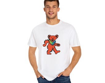 Grateful Dead Dancing Bear T-shirt, Unisex Music Festival Tee