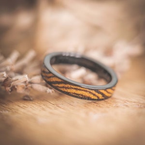 Wooden ring men & women wooden ring black fablano ring box – wooden wedding rings – engagement ring wood – wooden jewelry rings women – rings men